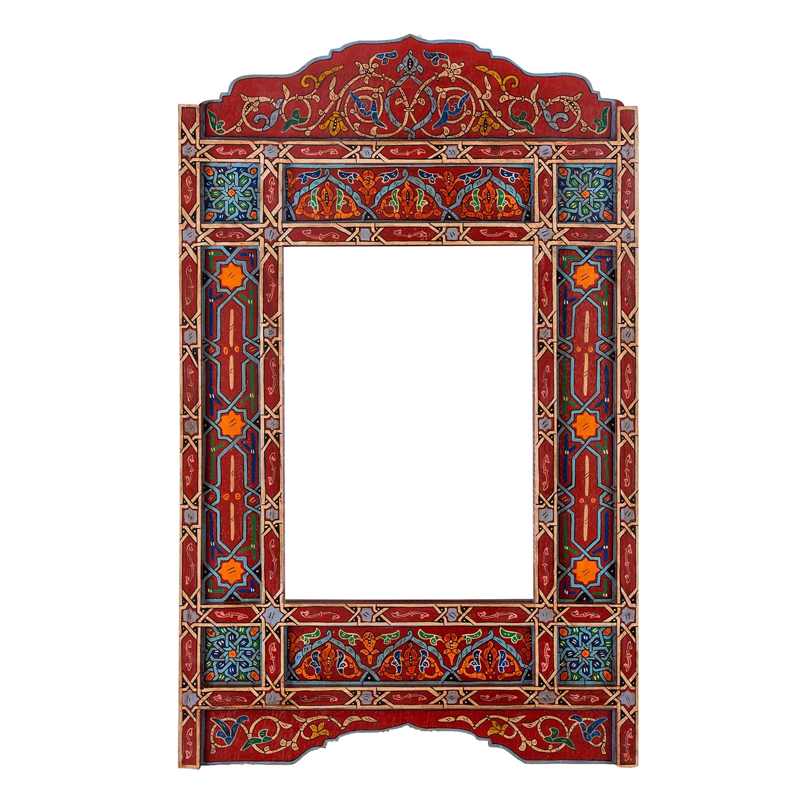 Moroccan Mirror Farmhouse Mirror Arch Mirror Large Wooden Mirror Rustic Bathroom Mirror Frame Red Brick Rectangular Hanging Wall Buy Online In Montenegro At Montenegro Desertcart Com Productid 187409249