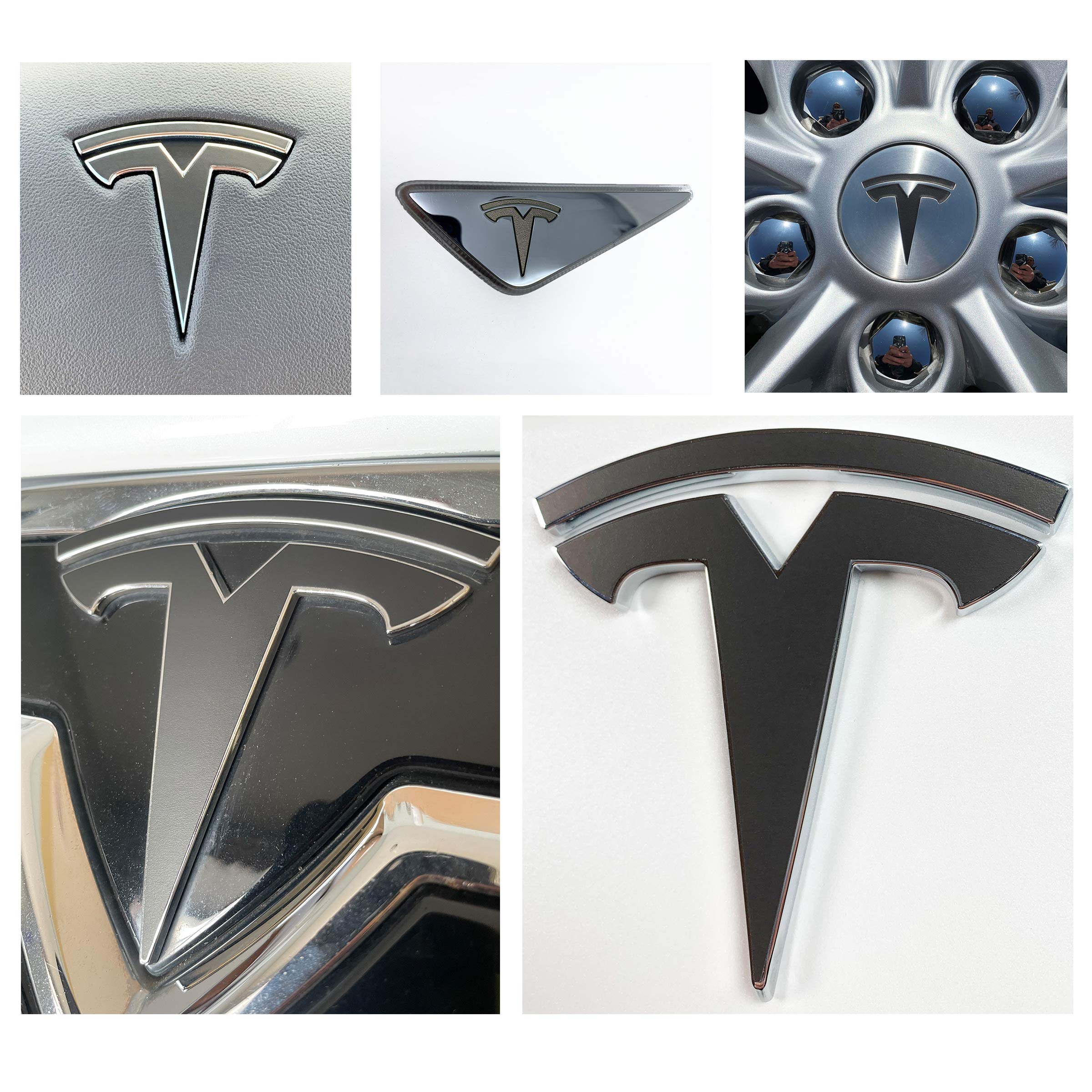 Logo Decal Wrap for Tesla Model S, Nosecone, 14-pc