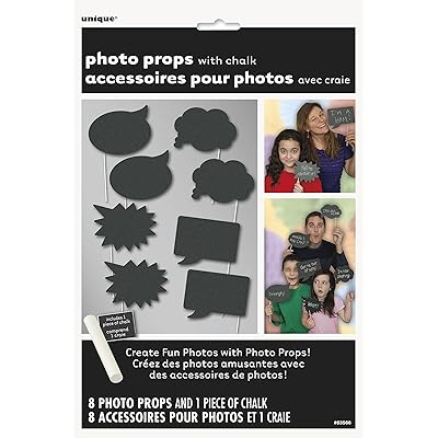 Buy Set of Chalkboard Photo Booth Props at Ubuy Ghana
