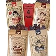 Righteous Felon Beef Jerky | All-Natural - Locally Sourced & Dried Beef Jerky - Low-Sugar Healthy Snacks, Gifts for Men (Sampler Pack)