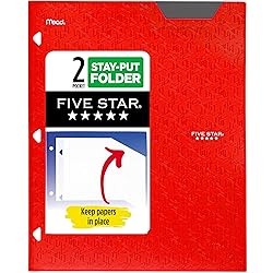 Five Star 2-Pocket Folder, Plastic Folder with