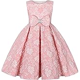 BESZANA Princess Bow Design Girls Dress Girls Party Suitable for Aged 2-14