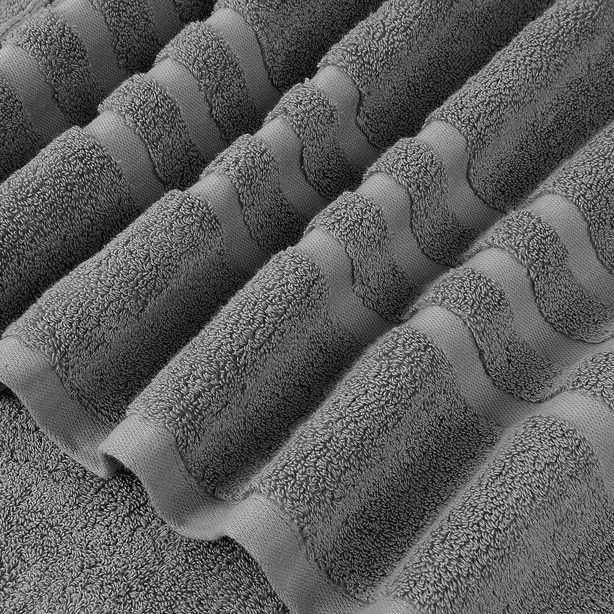 Josmon Towel Sets, 100% Cotton Bath Towels Set 6 Pieces for Bathroom, Luxury Highly Absorbent Hotel Spa Gym 2 Bath Towels 2 Hand Towels 2 Washcloths, Grey: Kitchen & Dining