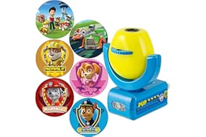 Projectables Paw Patrol LED Night Light Projector, Plug-In, Dusk-to-Dawn Sensor, Rubble, Chase, Skye, Marshall, Alex Porter, For Baby, Kids, Bedroom, Playroom, Nursery, Bathroom, 30605