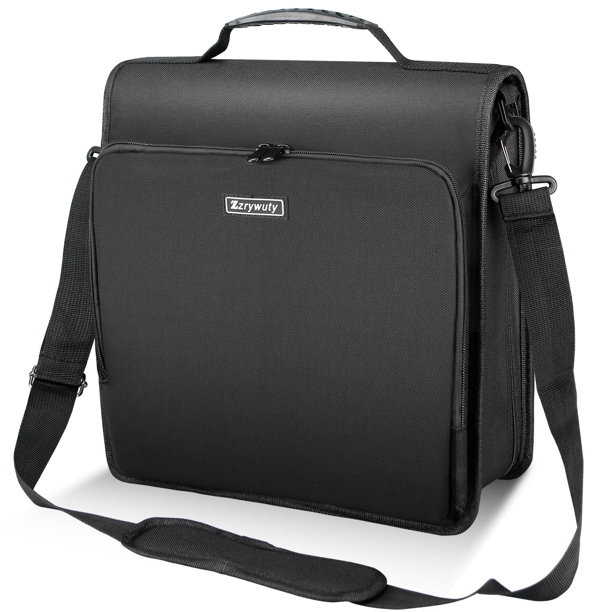 Photo 1 of Zzrywuty Zipper Binder, 3 Inch 3-Ring Binder with Zipper, Expanding Folders and Shoulder Straps & Handles, 3" O-Rings with Multiple Pockets?for 13" MacBook and Tablet? for Middle School- Black
