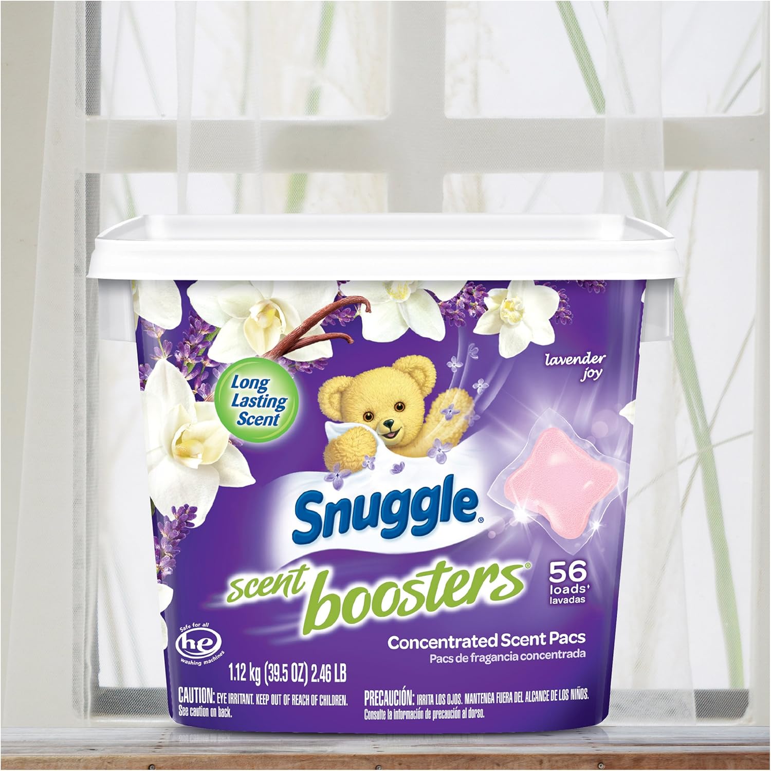 Snuggle Scent Boosters In-Wash Laundry Scent Pacs, Lavender Joy, 56 Count: Health & Personal Care