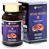 FINE JAPAN Organic Reishi Mushroom Capsules-Organic Mushroom Extract Supplement to Boost Your Immune System Health Dynamic Mushroom - 60 Capsules