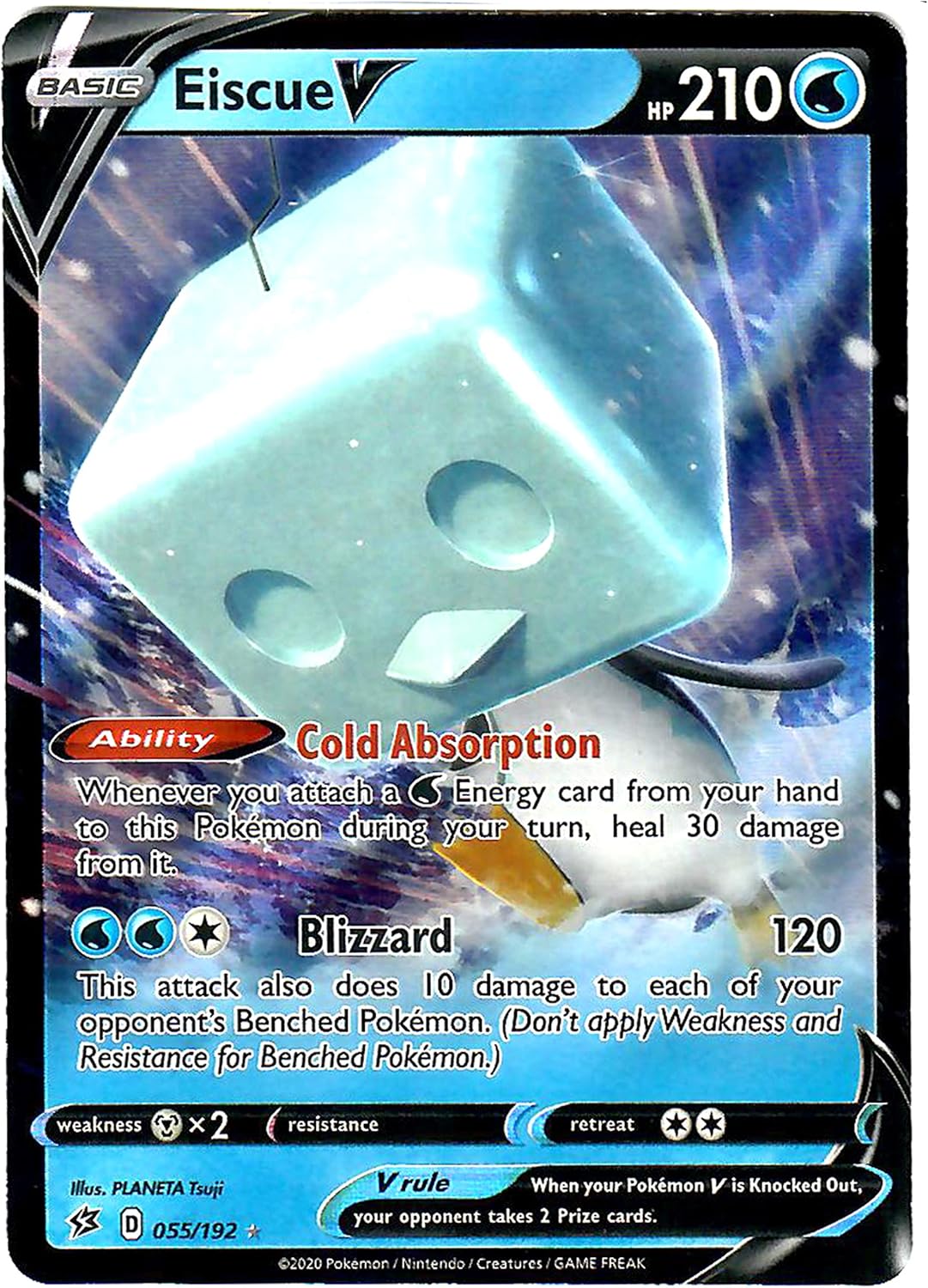 Amazon Com Eiscue V 055 192 Ultra Rare Pokemon Sword And Shield Rebel Clash Toys Games Amazon Com Eiscue V 055 192 Ultra Rare Pokemon Sword And Shield Rebel Clash Toys Games