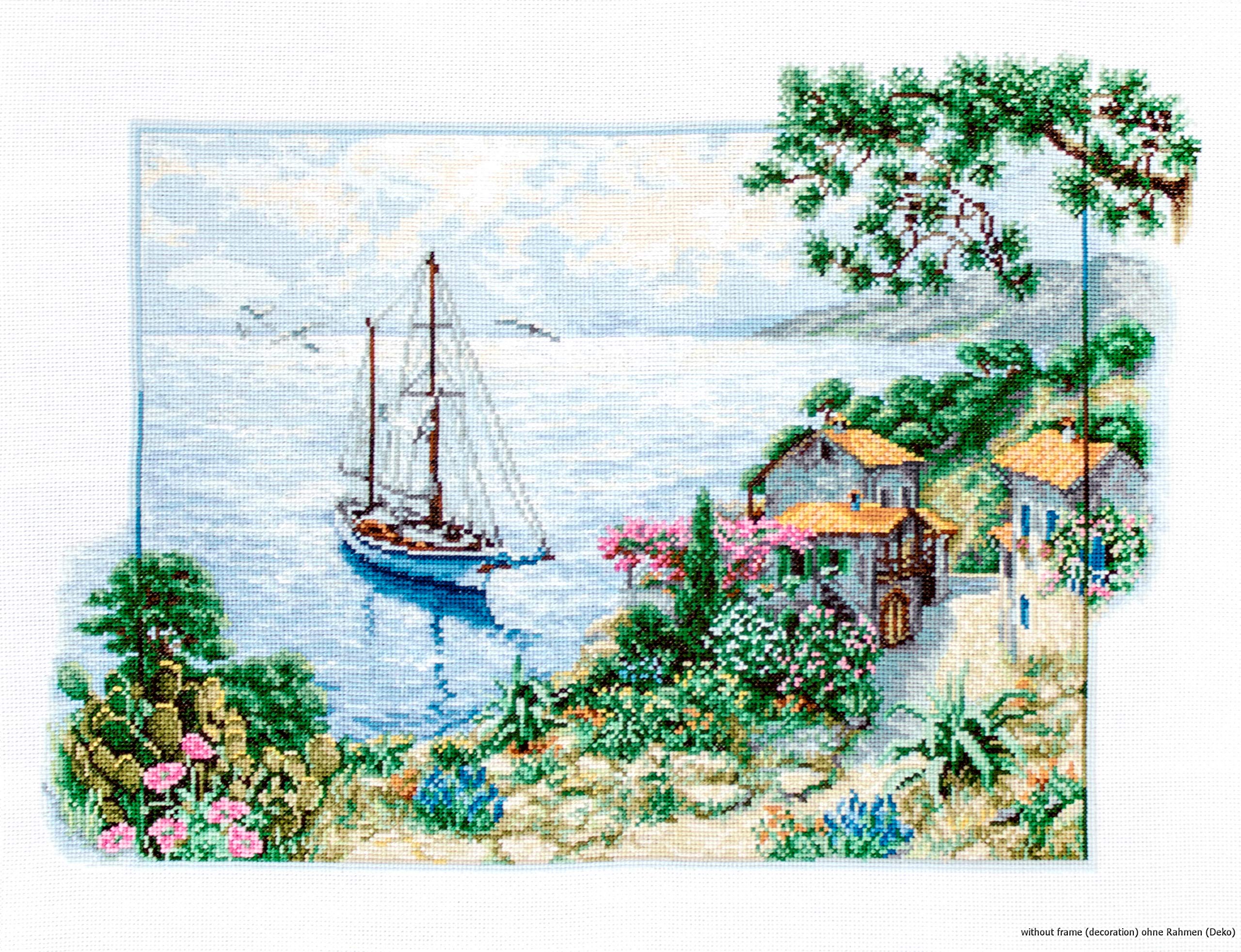 Luca-S Cross Stitch Kit, Cotton, Multicoloured, 38,5x28cm