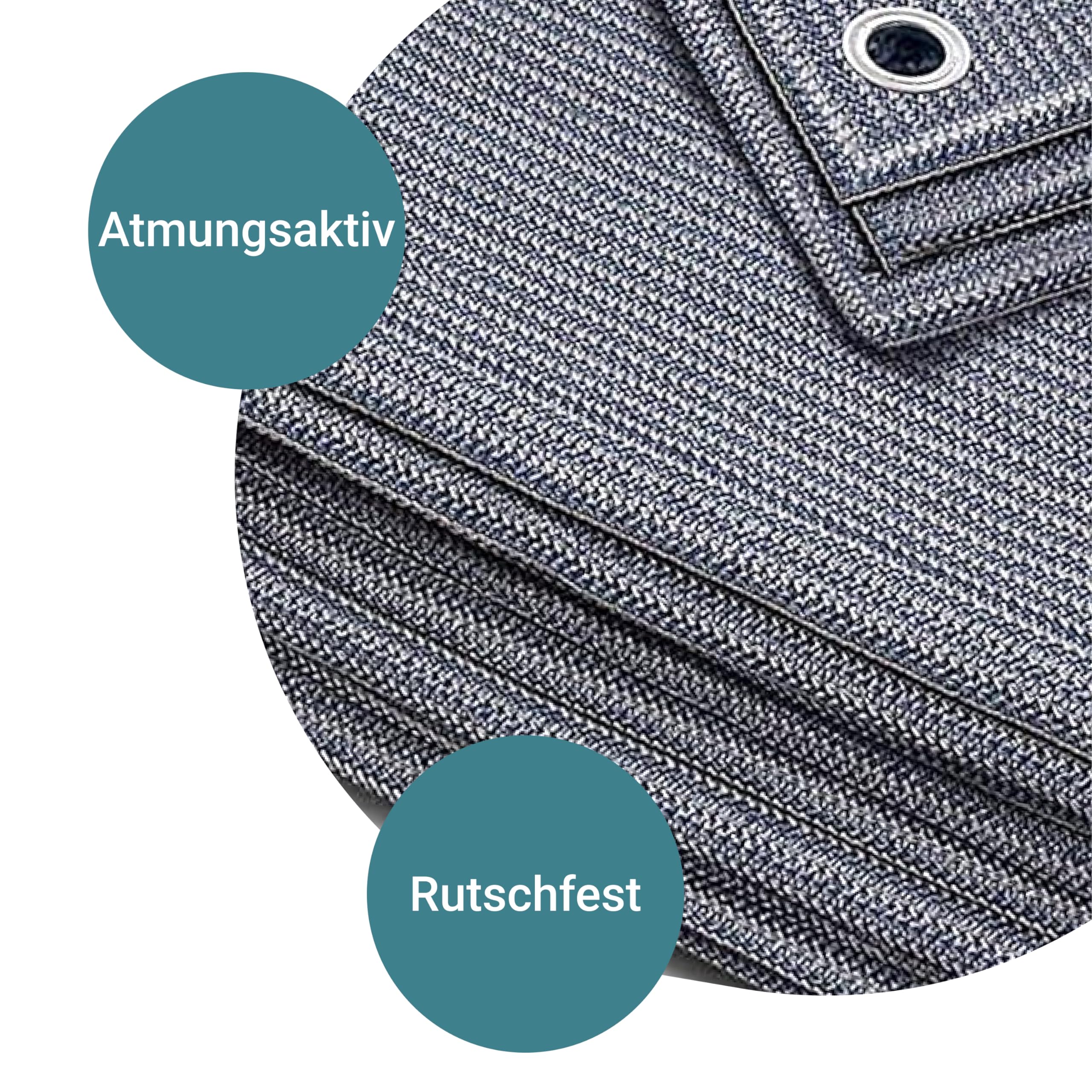 smartpeas Vorzeltteppich 250x400 cm - Camping Outdoor Teppich Blau/Grau - Camping Vorzeltteppich ist Aus Polyethylen (HDPE) Mit Edelstahl-Ösen Robust und Waschbar 6