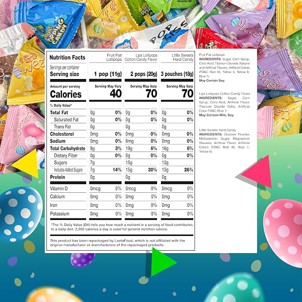 EASTER CANDY | 2 POUND BAG | EASTER CANDY INDIVIDUALLY WRAPPED | CANDY FOR EASTER EGGS | LOLLIPOPS, POPPING ROCKS, DUCKS, CHICKS AND BUNNIES | PARTY FAVORS