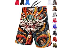 Exxact Sports Pro MMA Shorts, No-Gi BJJ Jiu Jitsu Shorts for Men, Boxing, UFC, Cross Training, Kickboxing & Grappling Shorts