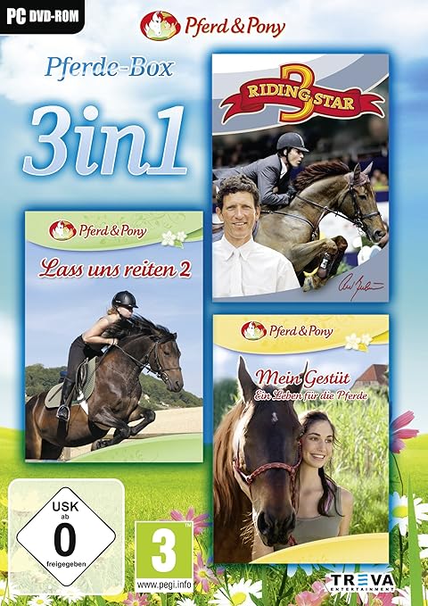 3 in 1: Riding Star 3 & Lass uns Reiten 2 & Mein Gestüt: Ein Leben für die Pferde