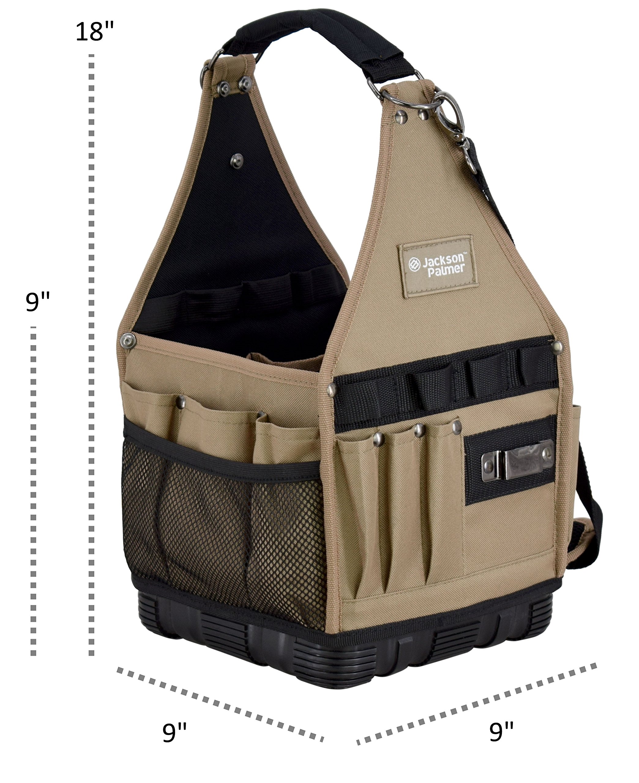 Jackson Palmer 9” Tool Carrier with Rubber Base with Additional Pouches