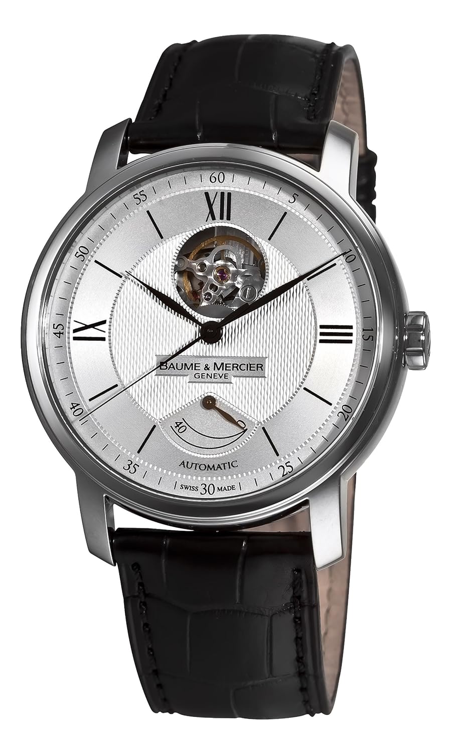 Amazon.com: Baume Mercier Men's 8869 Classima Executives Open Silver  Guilloche Dial Watch: Baume et Mercier: Watches