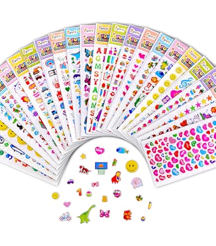 thumbnail image 2 of 600+ Cute Mini Puffy Stickers For Children And Adults - 3D 2 of 13