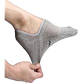 Pro Mountain Thin No Show Socks Seamless Wide Toe Box 6 Pack Liner Unisex Size S to X-Large Cotton Footies
