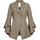 CHIC STAR Womens Wool Plaid Jacket