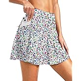 Kayrth Women's High Waisted Swim Skirt with Zipper Pockets Tummy Control Bathing Suit Swimsuit Tankini Bottoms