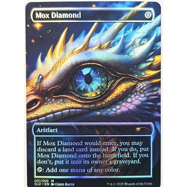 Amazon.com: Arcane Alterations Mox Diamond - Altered Art Custom