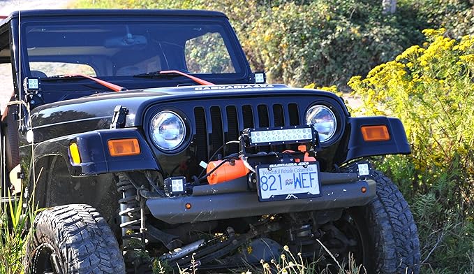 Cascadia 4x4 Flipster with flip-up license plate and fairlead access