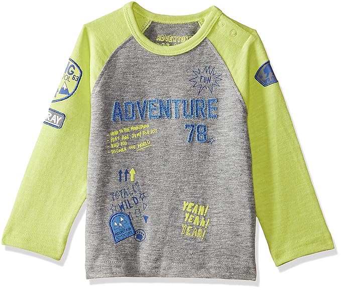 Baby Boys Animal Print Regular Fit T-Shirt