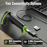 Tera 5100 Barcode Scanner Wireless 2.4G USB 1D Reader Battery Level Indicator view 4