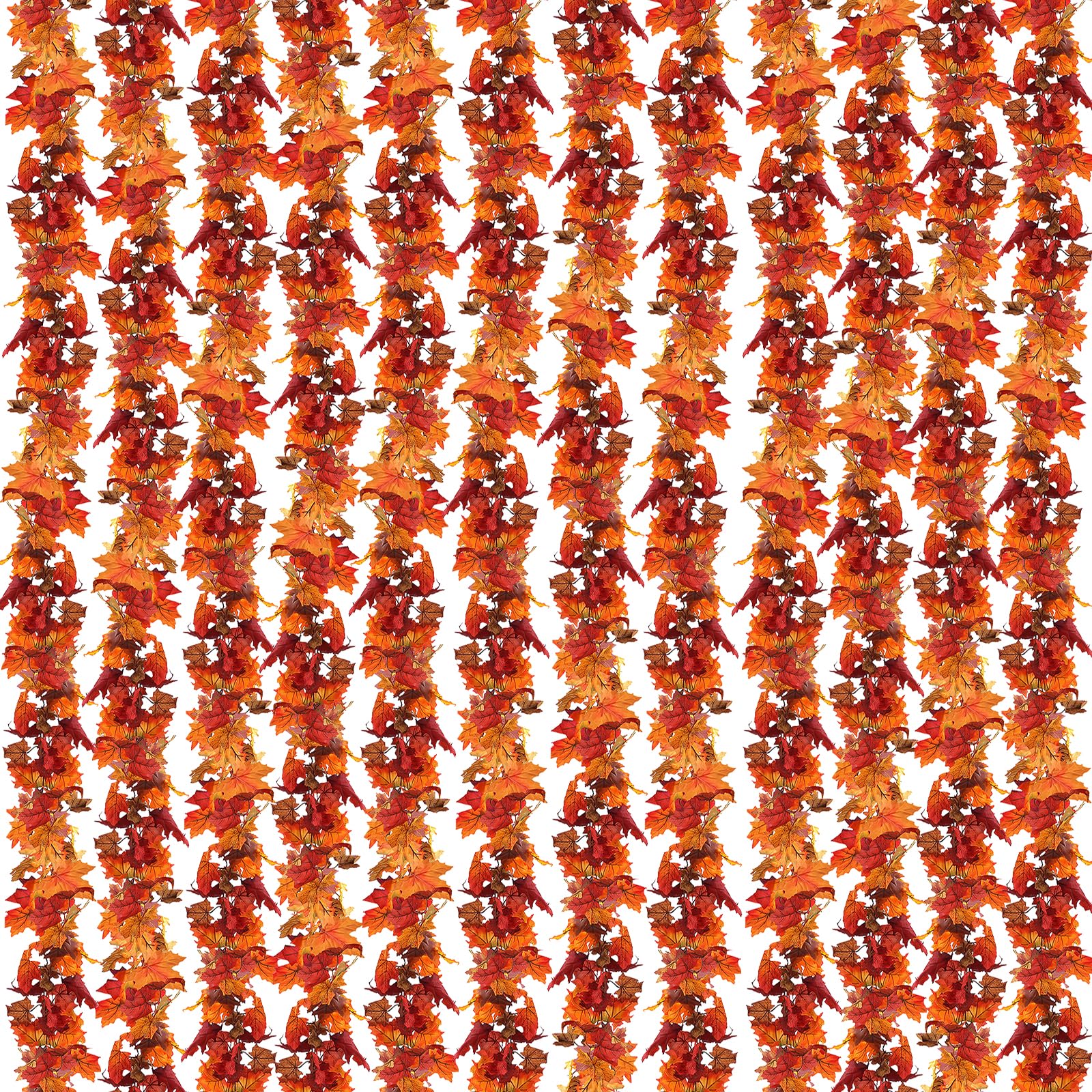 CQURE 10 Pack Artificial Autumn Fall Maple Leaf Garland, 5.9Ft/Piece Hanging Vine Artificial Autumn Foliage Garland Thanksgiving Decor for Home Wedding Fireplace Party Christmas