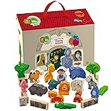 HABA Zooing Around Portable Wooden Zoo Play Set