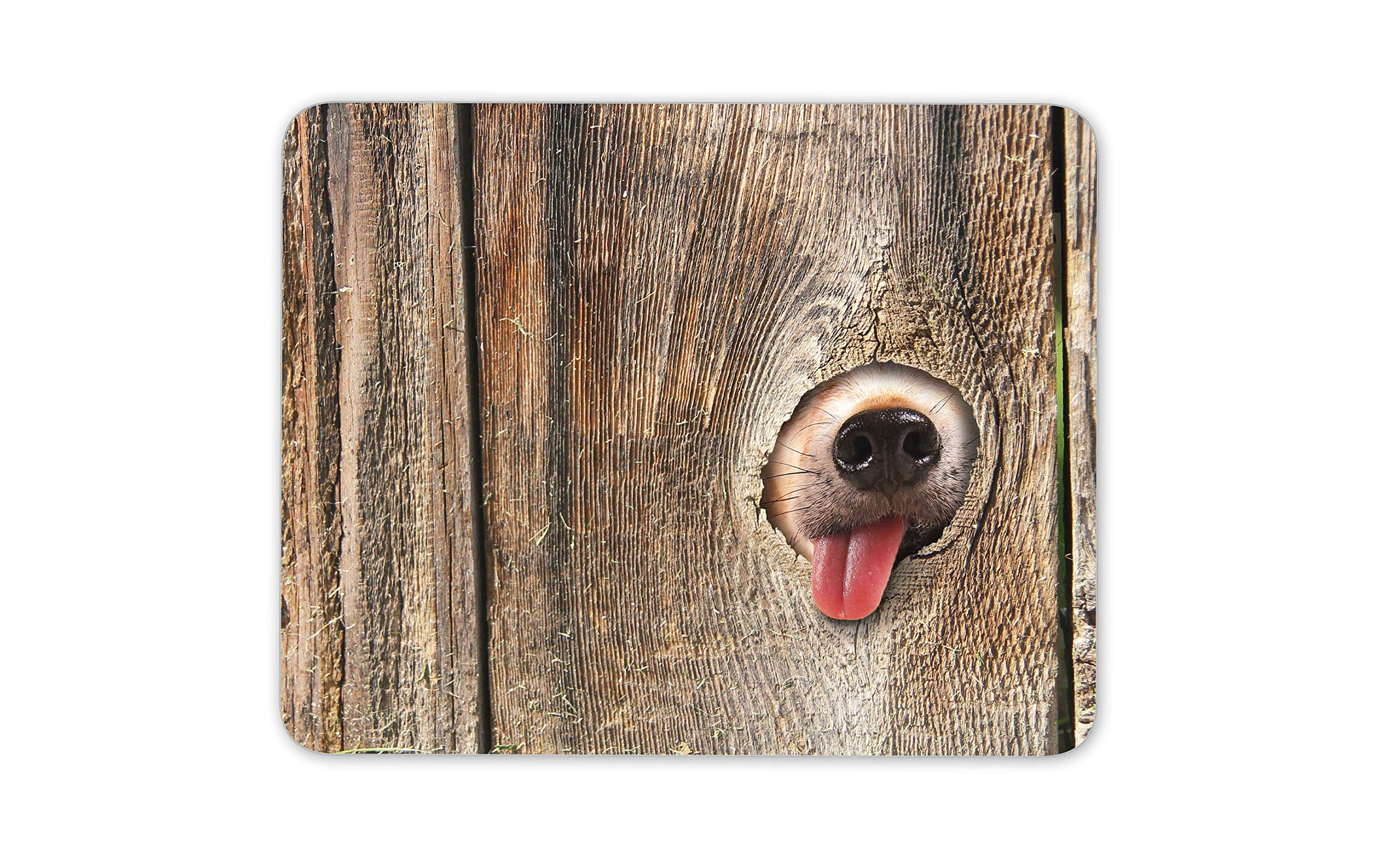 Destination Vinyl Ltd Funny Dog Mouse Mat Pad - Dogs Wooden Office Secret Santa Computer #14153