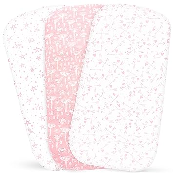 pink bassinet sheets