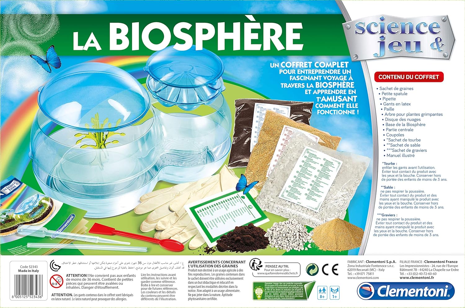 Clementoni, Science and Game: The Biosphere, Ages 8+ Assemble your Biosphere, Water Cycle Plant Growth - Image 3