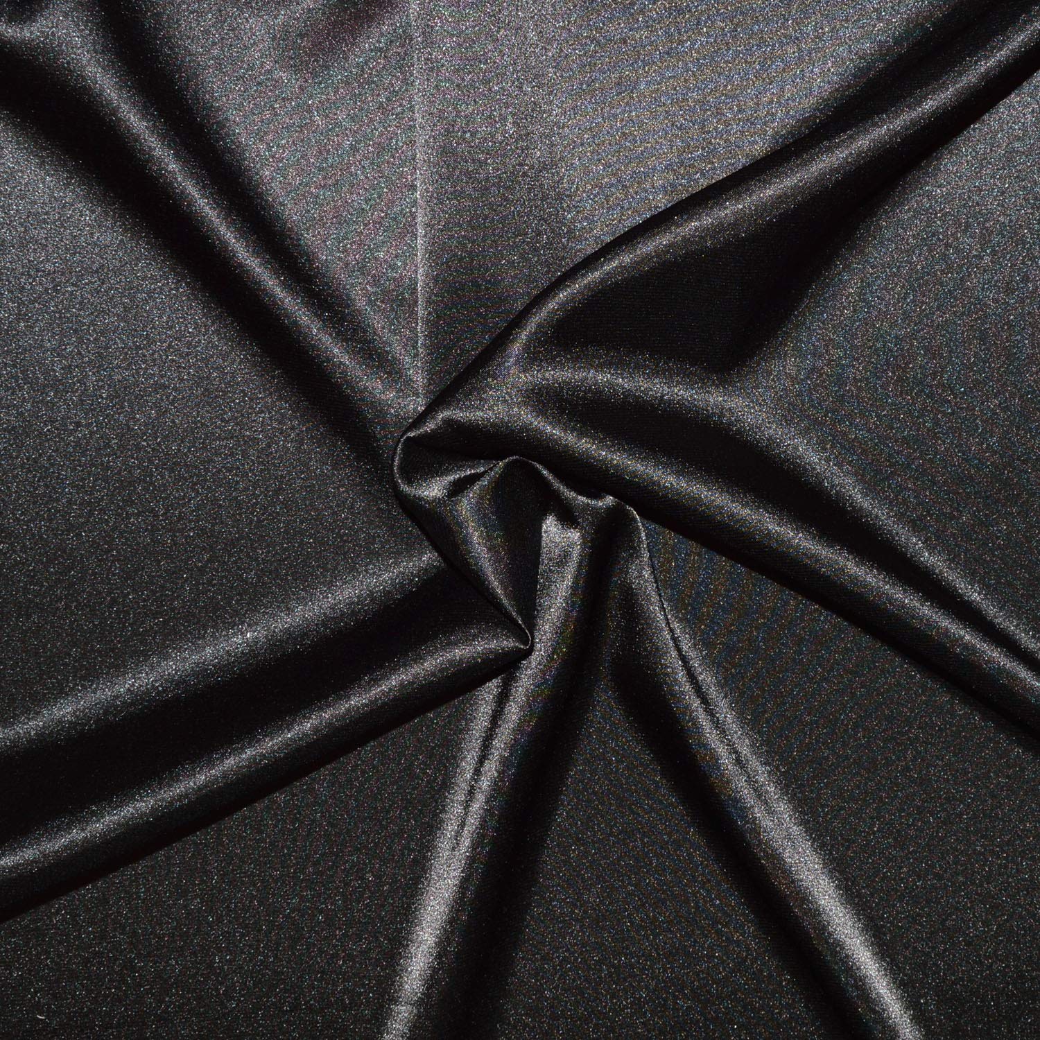 designers-factory Satin fabric coupon - Coupon of 3 meters of fluid polyester/elastane satin fabric - Excellent quality - Fabric for dress, skirt or tunic (Ecru)