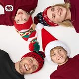Giggling Getup Santa Hat Premium Red Velvet Plush Pom Pom One Size Adult Kids view 8