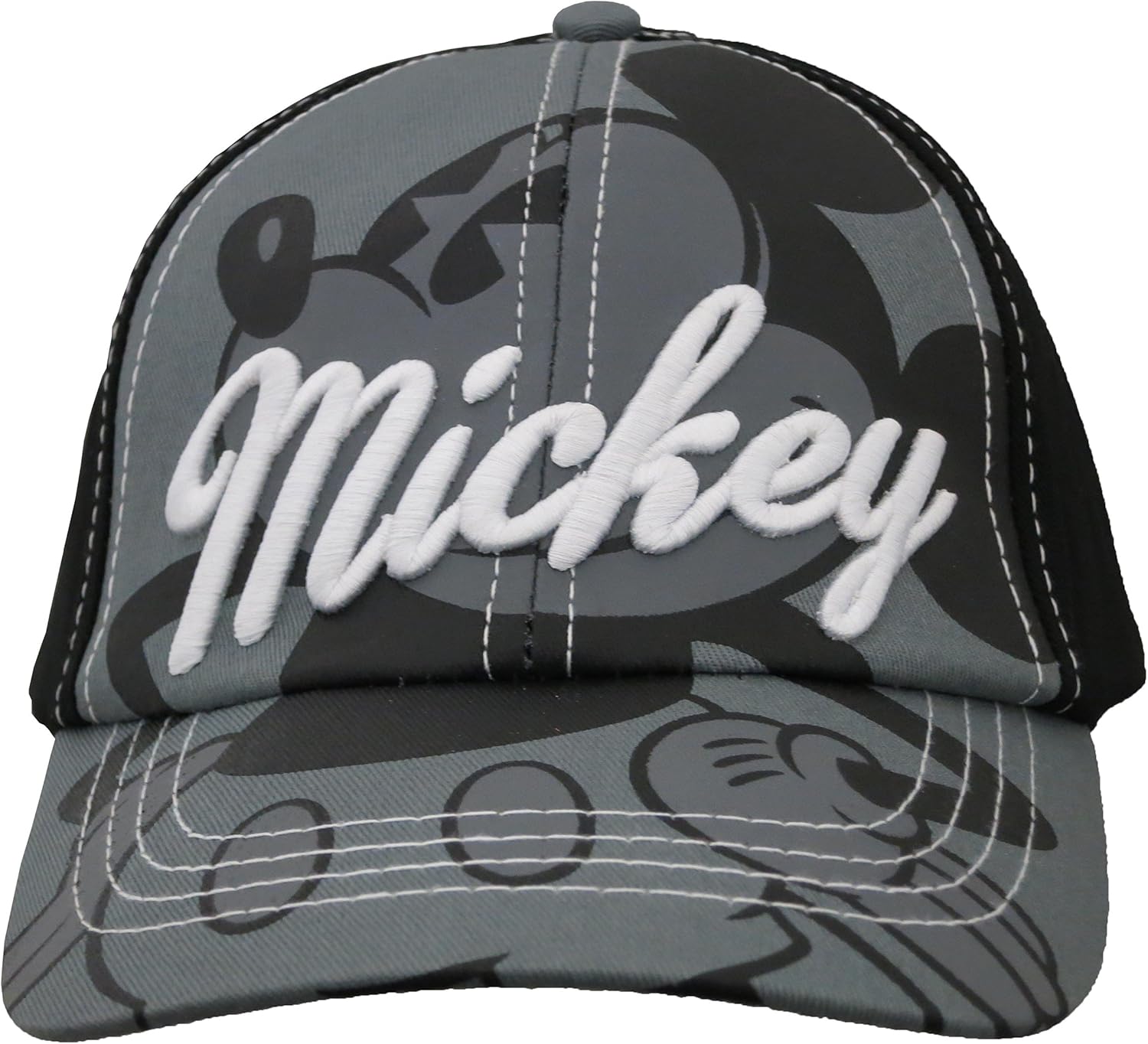 Disney Mickey Mouse Boys Black and Grey Baseball Cap [2013]: Clothing