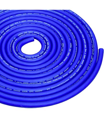 25 Ft 2/0 Gauge OFC AWG BLUE Power Ground Wire Sky - Foto 5
