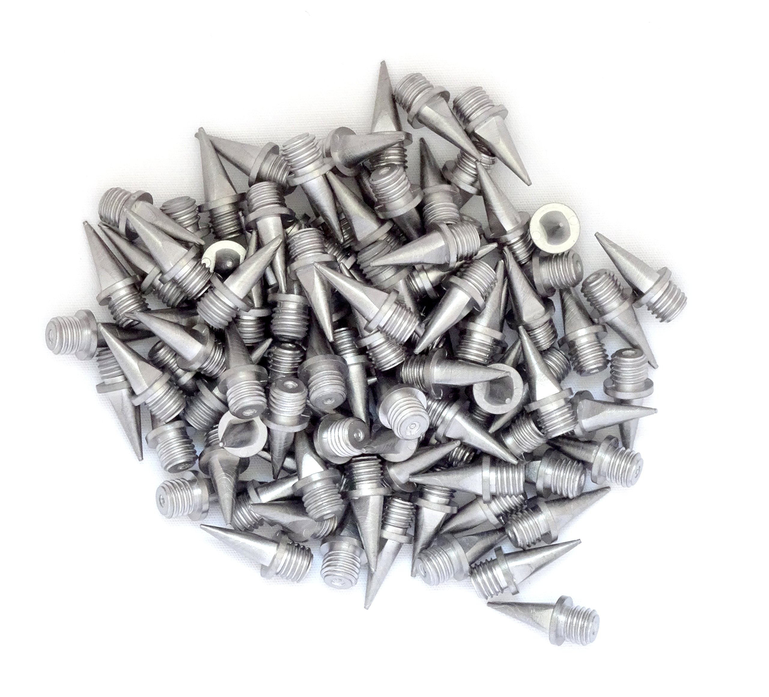100x Stainless Steel Track and Cross Country Spikes (silver, 12mm)