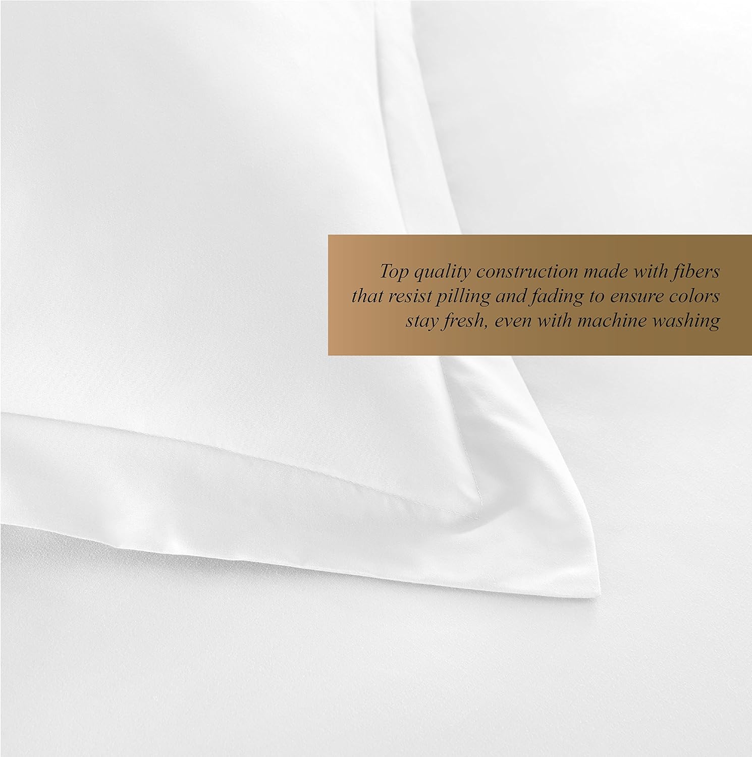 Hotel Luxury 3pc Duvet Cover Set-1500 Thread Count Egyptian Quality Ultra Silky Soft Premium Bedding Collection-Queen Size White: Kitchen & Dining