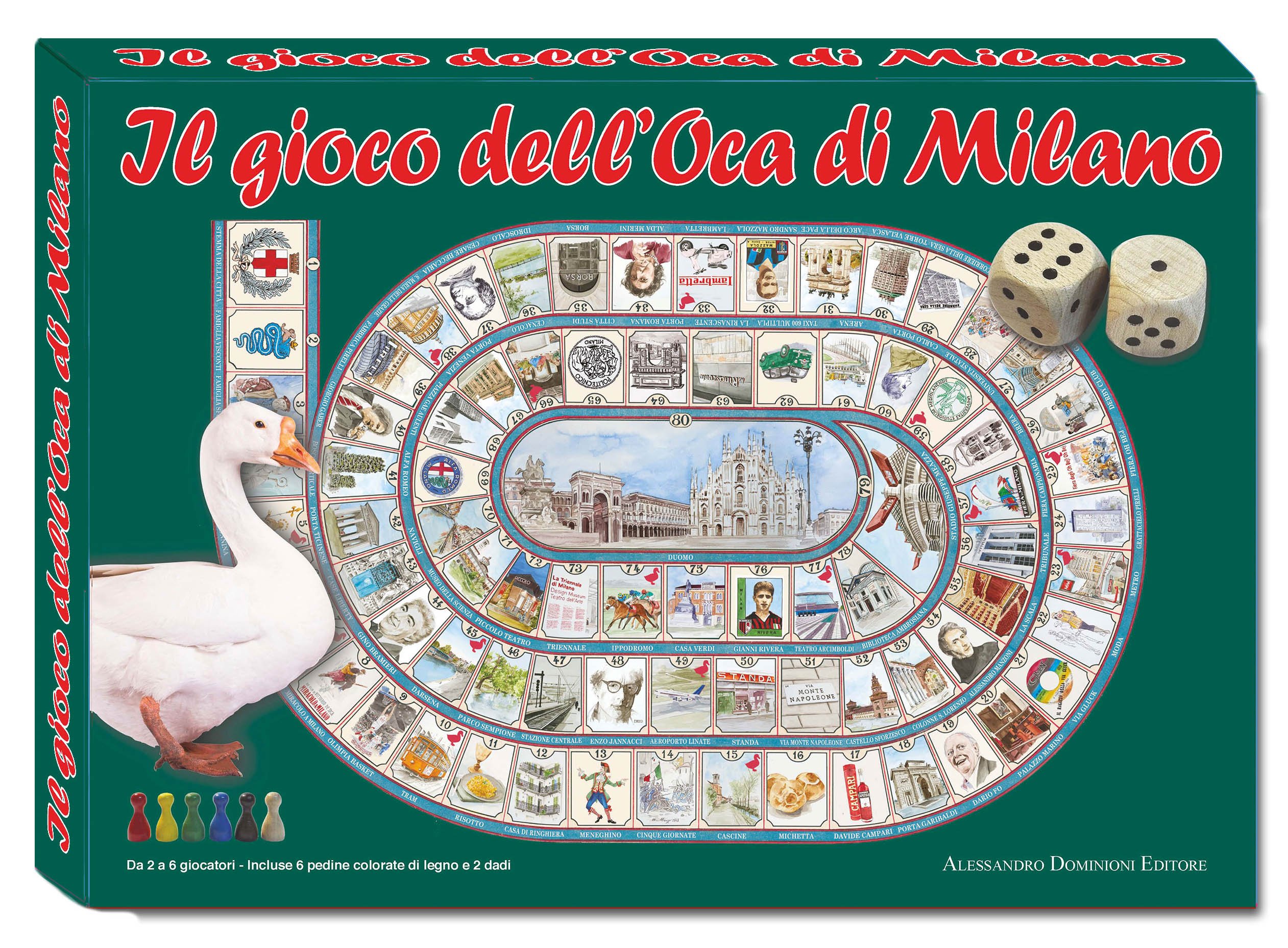 Alessandro Dominioni Editore - The Goose Game: Milan Edition - Ages 3+
