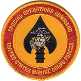 Marine Special Operations Command MARSOC Embroidered Patch - Marine Special Ops - 4 Inch Commemorative, Novelty &amp; Souvenir Patch