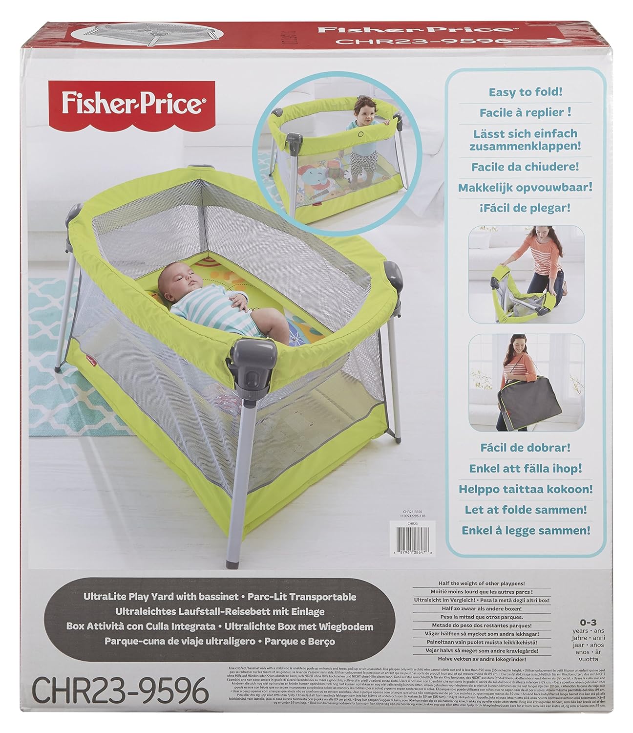 fisher price ultra lite travel crib