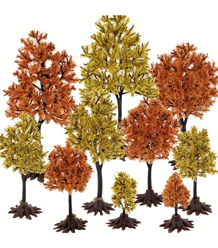 Amazon.com: Woodland Scenics Fall Deciduous Value Pack Trees 3/4