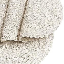 SHACOS Round Braided Placemats 15 inch Set of 6