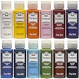 FolkArt Outdoor Gloss Acrylic Craft Paint Set Designed for Beginners and Artists, Non-Toxic Formula Perfect for Rock Designin