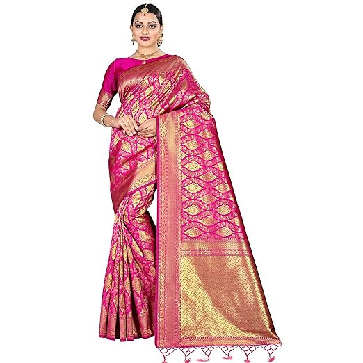 Anand Sarees Silk with Blouse Piece Saree
