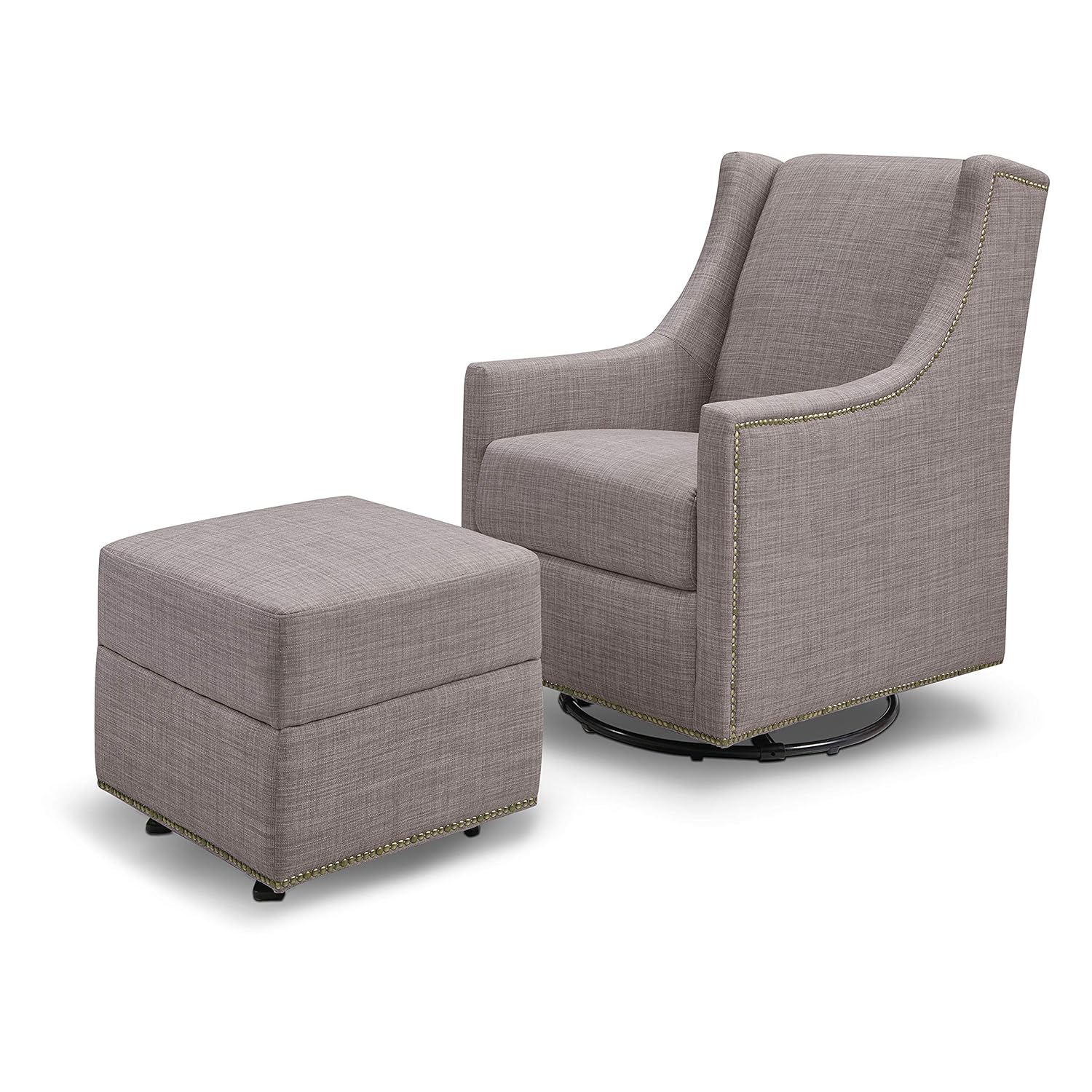 harper nursery swivel glider