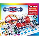 Elenco Snap Circuits Jr. SC-100 Electronics Exploration Kit, Over 100 Projects, Full Color Project Manual, 30 + Snap Circuits
