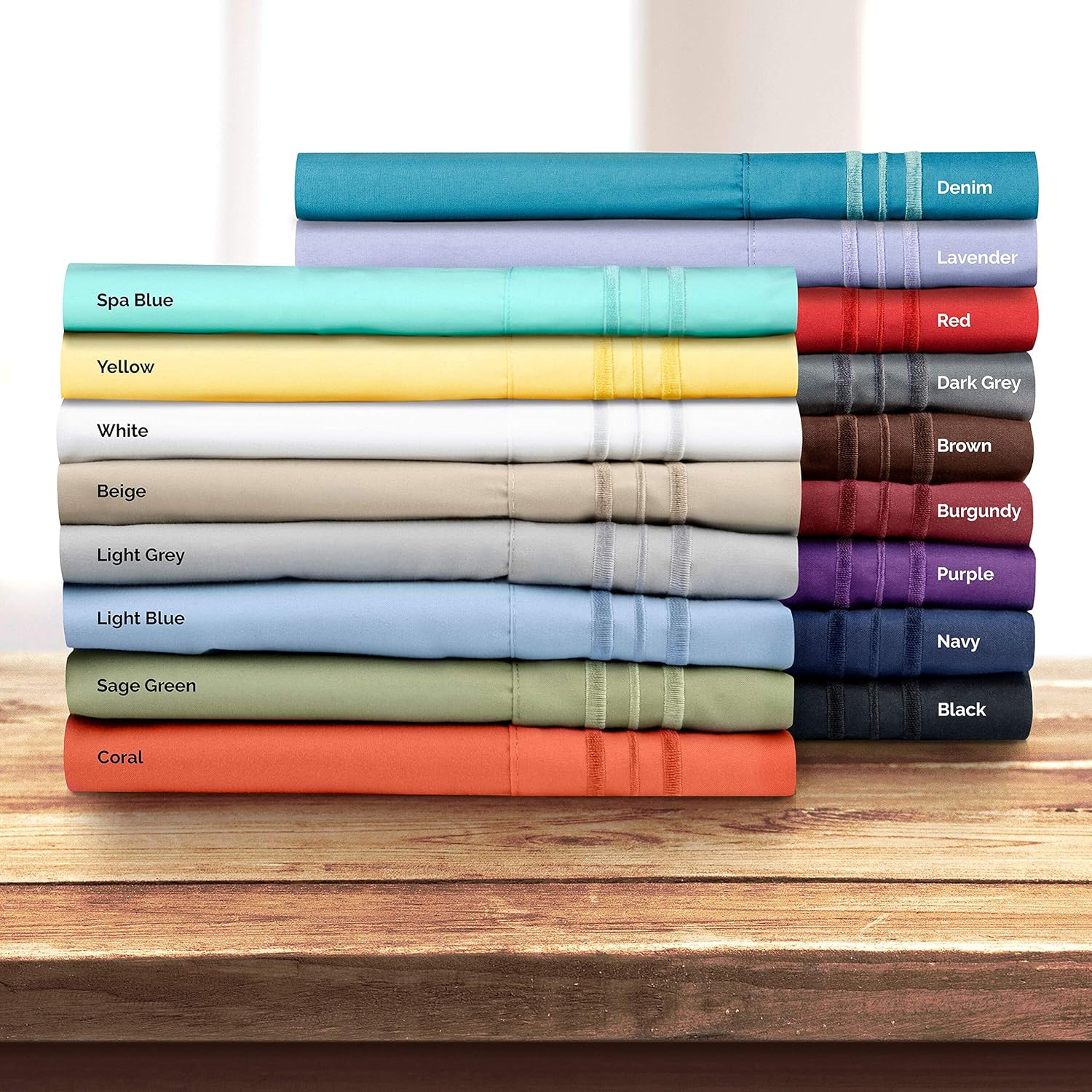 Queen Size Pillow Cases Set of 2 – Soft, Premium Quality Pillowcase Covers – Machine Washable Protectors – 20x26 & 20x30 Pillows for Sleeping 2 Piece - Queen Size Pillow Case Set: Kitchen & Dining