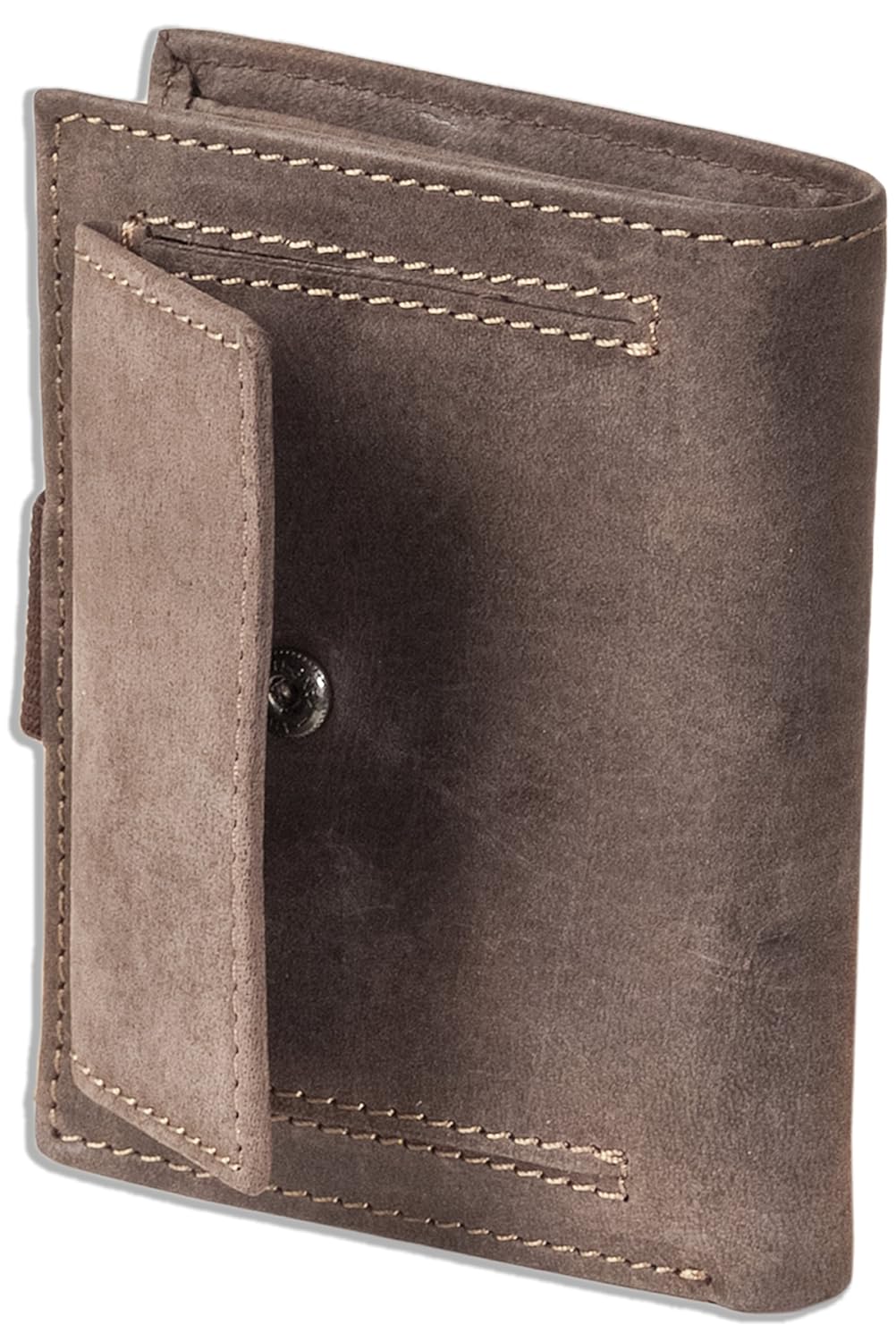 Woodland billetera Super compacto con XXL tarjeteros para tarjetas de cuero de