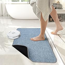 Bath Mat,Ultra Thin Bathroom Rugs,Rubber Bath Mats
